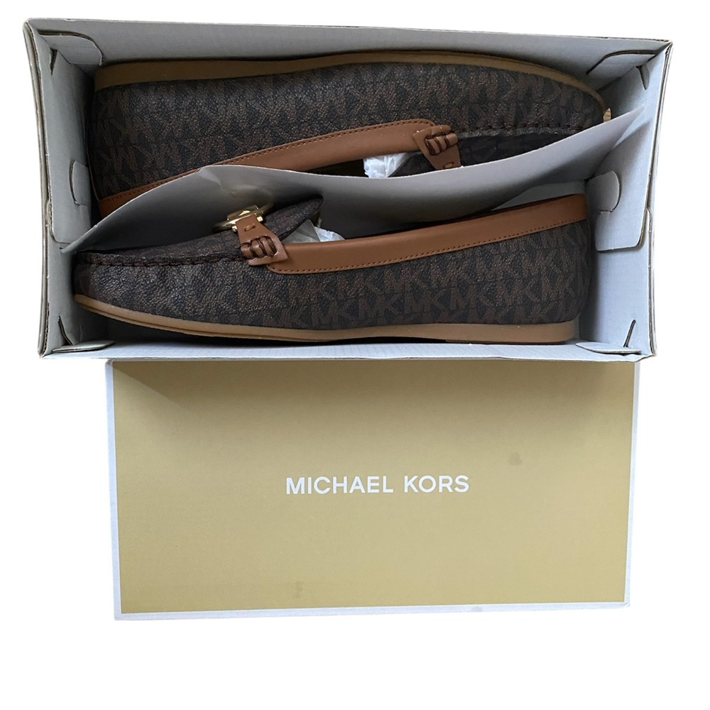 Michael Kors Brown and Tan Loafers